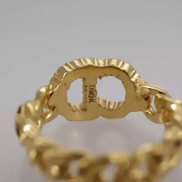 Christian Dior Ring metal Gold Auth